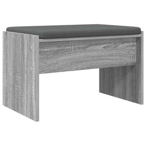 vidaXL Zāles sols ar spilvenu Pelēks Sonoma 63 x 38 x 40 cm