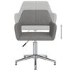 vidaXL biroja krēsls, gai&scaron;i pelēks audums
