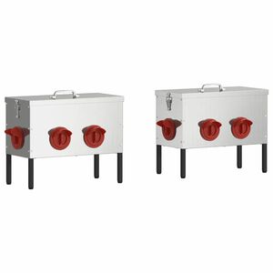 vidaXL Vistas barotava 2 pcs Sudraba 41,5 x 20,5 x 33 cm