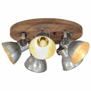 vidaXL sienas lampa 25 W, vintāžas, sudraba krāsa, 50x50x25 cm, E27