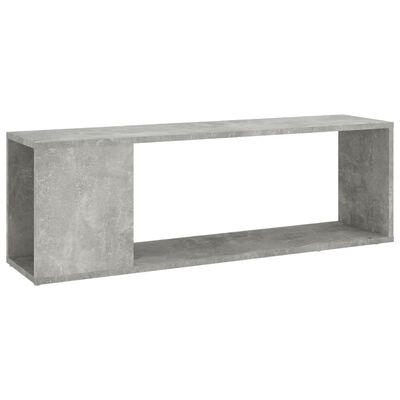 vidaXL TV plaukts, betona pelēks, 100x24x32 cm, skaidu plāksne