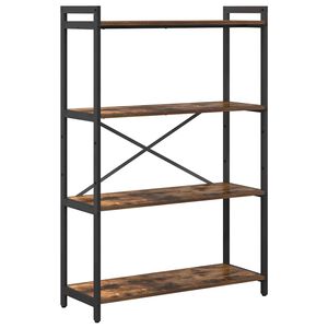 vidaXL Grāmatu plaukts 80 x 30 x 120 cm Inženierijas koks Dūmaka ozols