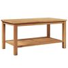 vidaXL Kafijas galdiņ&scaron; Brūna 90 x 50 x 45 cm Ciets tek&scaron;a koks