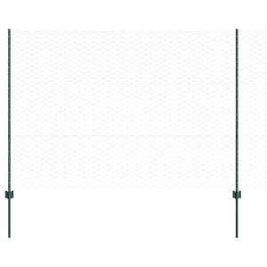 vidaXL Metinātās stieples žogs 10 x 1,5 m (W x H) PVC pārklāts tērauds