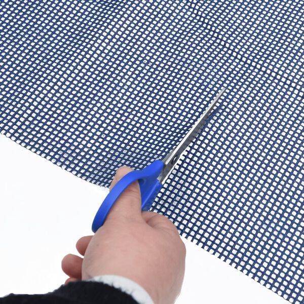 vidaXL telts paklājs, zils, 4,5x2,5 m