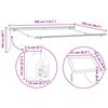 vidaXL Izvelkams jumtiņ&scaron; Gai&scaron;i pelēks 300 x 250 cm Audums un tērauds