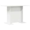 vidaXL Ēdamgalds Balts 110 x 60 x 75 cm Inženierijas koks