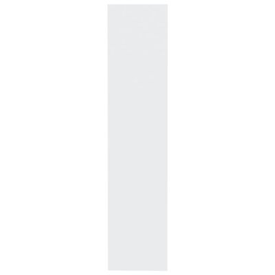 vidaXL grāmatu plaukts, balts, 80x30x135 cm, skaidu plāksne