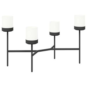 vidaXL Ziedu statīvs Balts 125 x 55 x 81 cm PP un Tērauds