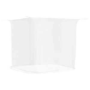 vidaXL insektu tīkls Mongolia ar durvīm 156, balts, 220x100x150 cm