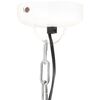 vidaXL griestu lampa, industriāls dizains, apaļa, balta, 51 cm, E27