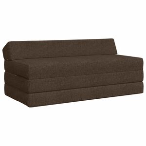vidaXL Salokāms dīvāngulta Pelēkbrūna 120 x 60 x 49 cm Audums