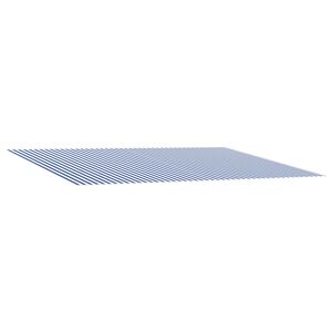 vidaXL Markīzes rezerves audums Zila un balta 500 &times; 350 cm Poliesters