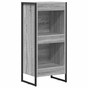 vidaXL Grāmatplaukts 40 x 30 x 86,5 cm Inženierijas koks Pelēks Sonoma