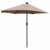 vidaXL Dārza parasols Pelēkbrūna 294 x 150 x 223 cm