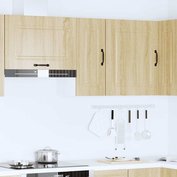 vidaXL virtuves sienas skapītis, Kalmar, ozolkoka, inženierijas koks