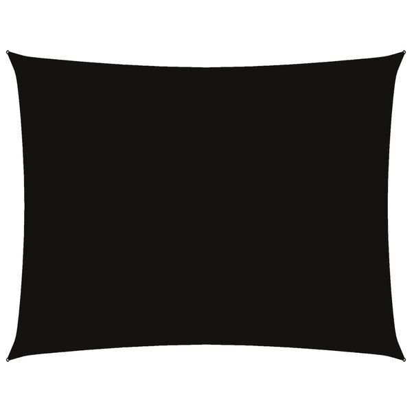 vidaXL saulessargs, taisnstūra forma, 3,5x4,5 m, melns oksforda audums