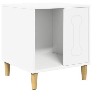 vidaXL Suņu māja Balts 44 x 42 x 49 cm Inženierijas koks