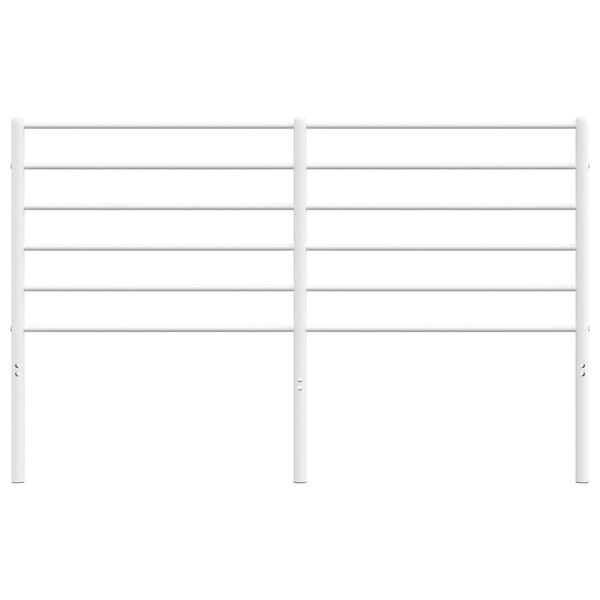 vidaXL gultas galvgalis, balts, 135 cm