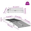 vidaXL Ramp for Wheelchair 270 kg Sudraba 92 x 73 x 5 cm Alumīnijs