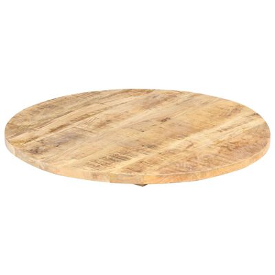 vidaXL galda virsma, 25-27 mm, 50 cm, apaļa, mango masīvkoks