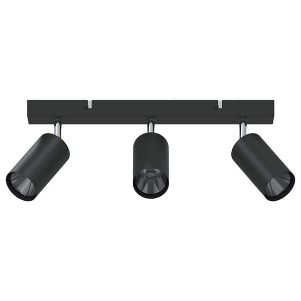 vidaXL Griestu prožektors Melna 38 x 5,5 x 16,5 cm Metāla