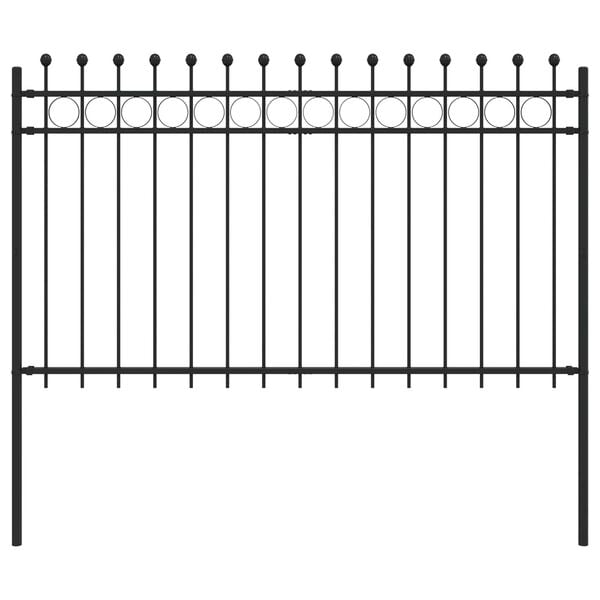 vidaXL Gredzenveida žogs Melna 200 x 130 cm