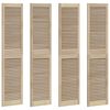 vidaXL Kabeļa Durvis ar durvīm 4 gab. Dabiska 170 x 2,1 x 39,5 cm