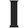 vidaXL augu plaukts, melns, 33x33x100 cm, inženierijas koks