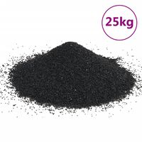 vidaXL akvārija smiltis, 25 kg, melnas, 0,2-2 mm