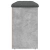 vidaXL apavu skapītis, betona pelēks, 102x32x50 cm, inženierijas koks