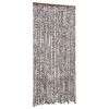 vidaXL kukaiņu aizkars, 100x220 cm, brūns un balts &scaron;enils