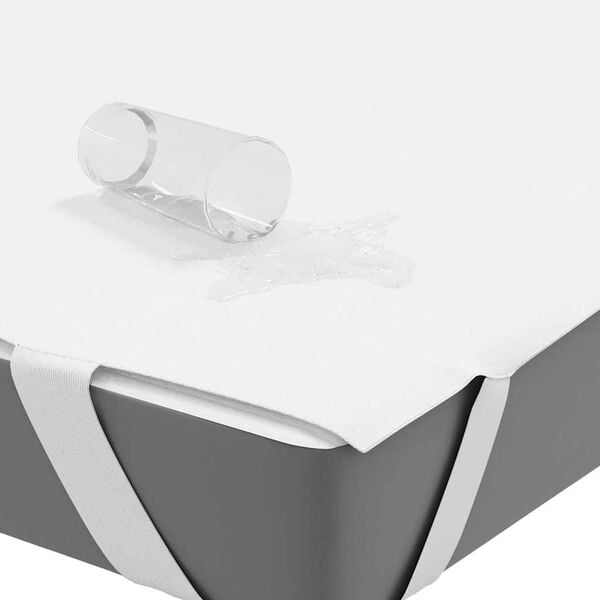 vidaXL matraču pārvalki, balta, 200x200 cm, ūdensdro&scaron;i