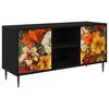 vidaXL Televizora skapī&scaron;a GENNEP 102 x 33 x 51 cm Melns ozols