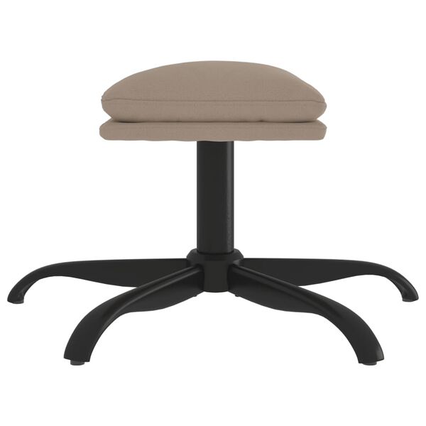 vidaXL kājsoliņ&scaron;, 60x60x36 cm, gai&scaron;i pelēks mikro&scaron;ķiedras audums