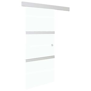 vidaXL bīdāmās durvis, ESG stikls un alumīnijs, 76x205 cm
