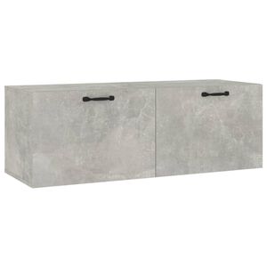 vidaXL sienas skapītis, betonpelēks, 100x36,5x35 cm, inženierijas koks