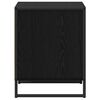 vidaXL Naktsgaldiņ&scaron; Melns ozolkoks 50 x 39,5 x 50 cm Inženierijas koks