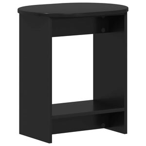vidaXL Sānu galds Melns 50 x 39,5 x 55 cm Inženierijas koks
