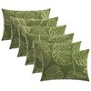 vidaXL Spilvenu pārvalks 6 pcs HEERLEN Lapu dizains 50 x 80 cm