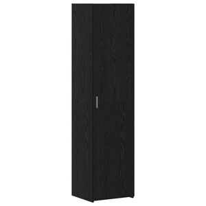 vidaXL Augstais skapītis Melns ozolkoks 45 x 42,5 x 185 cm