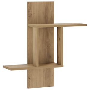 vidaXL Sienas plaukts Artisan Ozols 59 x 17 x 63 cm Inženierijas koks