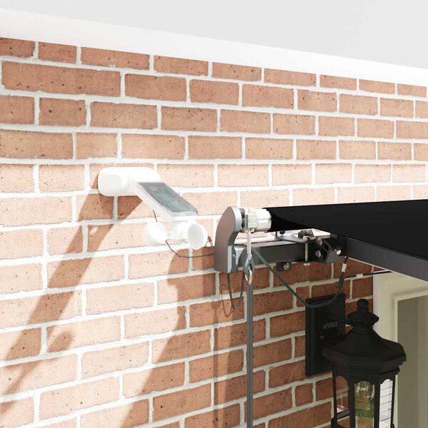 vidaXL Pārsega audums ar Melna 600 &times; 300 cm Poliesters