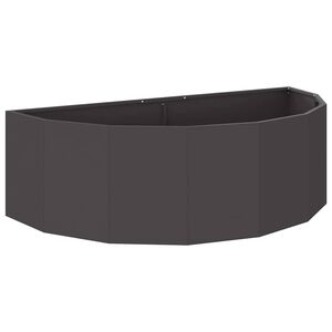 vidaXL Puķu kaste Melna 120 x 60 x 35 cm Tērauds