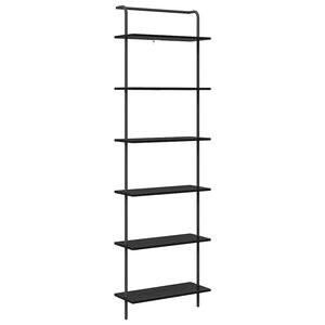 vidaXL Grāmatu plaukts Melns ozolkoks 60 x 24 x 203 cm