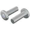 vidaXL Skrūve 2 gab. Sudraba 8 x 25 mm Tērauds