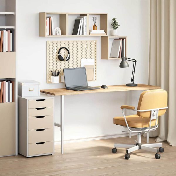 vidaXL galda virsma neapstrādāta 160x50x2,5 cm masīvkoka