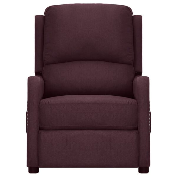 vidaXL paceļams krēsls, violets audums