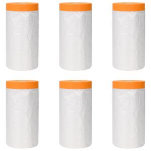 vidaXL Putekļu līdums ar līmējo&scaron;o lenti 6 gab. Caurspīdīgs HDPE