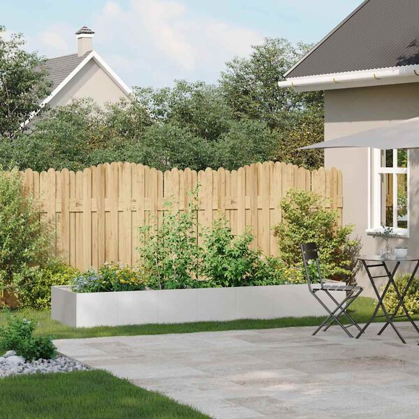 vidaXL puķu kaste, 280x80x40 cm, nerūsējo&scaron;s tērauds